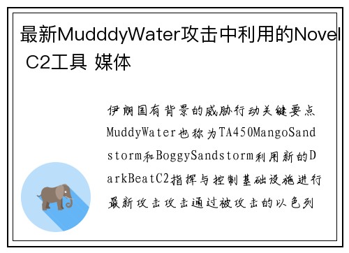 最新MudddyWater攻击中利用的Novel C2工具 媒体